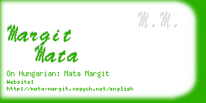 margit mata business card